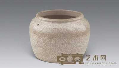 明 哥釉粥罐 高14.4cm；口径10.6cm；底径10.9cm